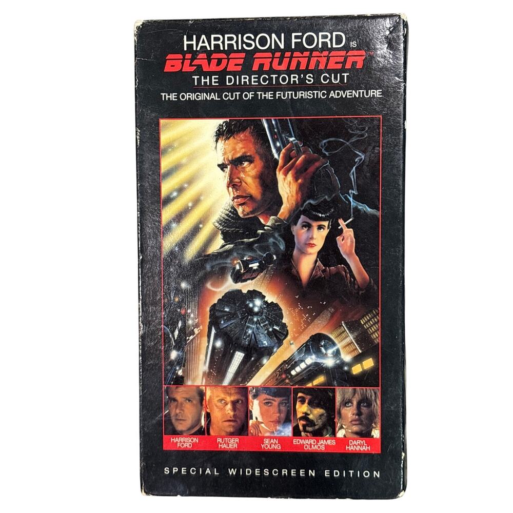 Blade Runner: Directors Cut 1991 VHS Tape Special Widescreen Edition film